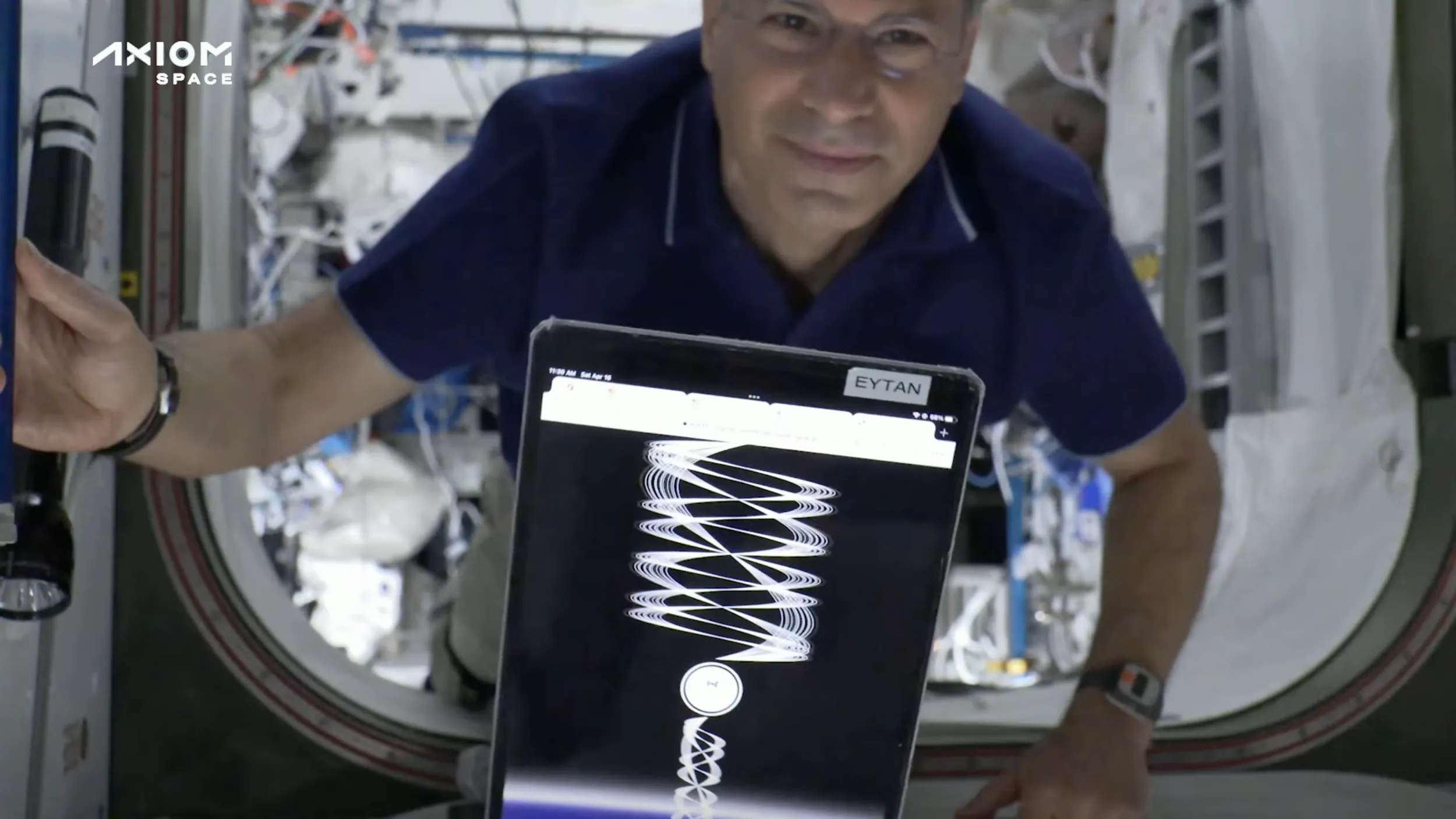 Activation on the ISS (Photo by Astronaut Eytan Stibbe)